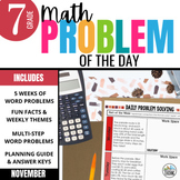 7th Grade Word Problem of the Day: Fall Math Word Problems