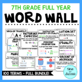 7th Grade Word Wall FULL BUNDLE