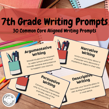 Preview of 7th Grade Writing Prompts