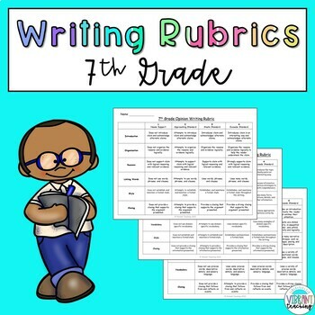 Preview of 7th Grade Writing Rubrics: Narrative, Opinion, and Informative