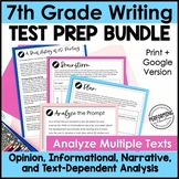 7th Grade Writing Test Prep Bundle | Text-Based Writing