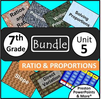 Preview of (7th) Ratios and Proportions {Bundle} in a PowerPoint Presentation