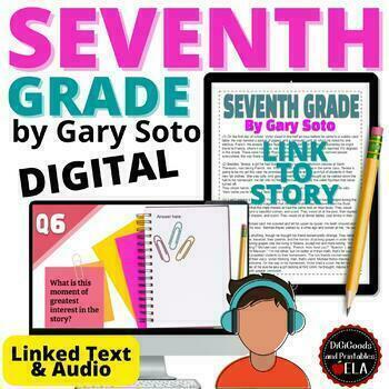 Preview of 7th Seventh Grade by Gary Soto Short Story Unit Reading Comprehension Questions