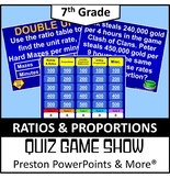 (7th) Quiz Show Game Ratios and Proportions in a PowerPoin