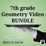 7th grade Geometry Video BUNDLE