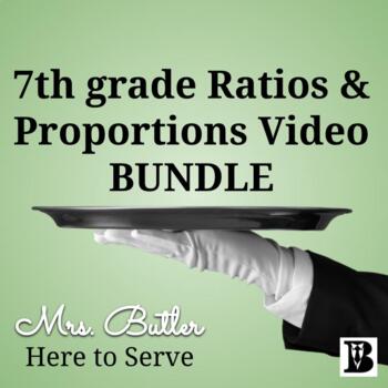 Preview of 7th grade Ratio and Proportions Video BUNDLE