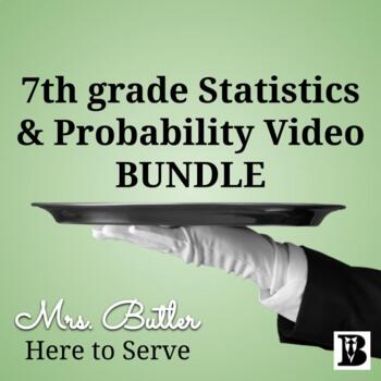 Preview of 7th grade Statistics and Probability Video BUNDLE