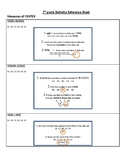 7th grade Statistics - Unit Reference