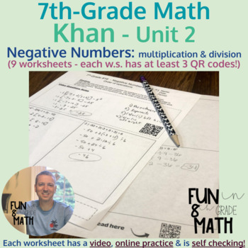 Preview of 7th grade math Negative Numbers: Multiplication & Division