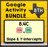 TEKS 8.4C ✩ Slope & Y-Intercept ✩ Google Slides Activity BUNDLE