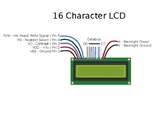 8.5 x 11 Diagram - 16 Character LCD Display