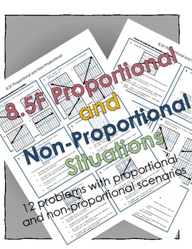 Preview of 8.5F Proportional and Non-Proportional Situations (Mirrored)