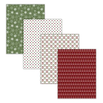 8.5x11 Christmas & Holiday Digital Scrapbooking Papers & Backgrounds