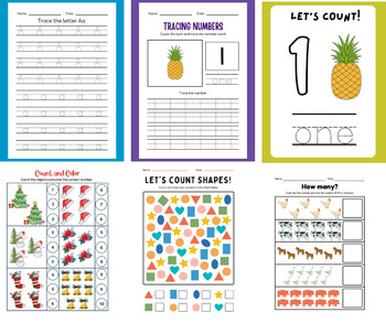 Preview of 8 Activity Worksheet For Kids + 4 Gifted Games