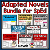 8 Adapted Novels Bundle for Special Education w/ Fluency &