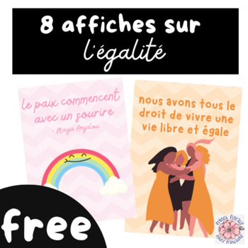 Preview of 8 Affiches Sur L'égalité | 8 Equality Posters