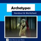 8 Archetypes - Worksheet, Handout, Activities - Distance Learning