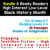 8 Black History HIGH LOW Differentiated Standards & Readin