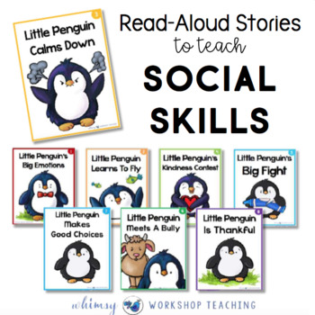 Preview of 8 Books to Teach Social Skills - Little Penguin Series