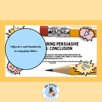 Preview of Persuasive Writing: Convincing Conclusions: Endings that Resonate, Part 8