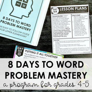 Preview of Math Word Problems - Math Problem Solving Program Grades 4-5