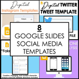 8 Digital Social Media Google Slides Templates (Fakebook, 