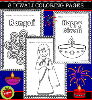 indian diwali coloring pages