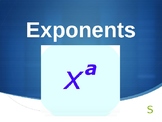 8.EE.1 Exponents Powerpoint Review/Activity