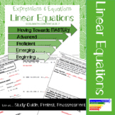 8.EE.7 Linear Equations Pre-test/ Study Guide/ Reassessment