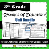 Systems of Equations Unit Bundle {Graphing, Substitution, 