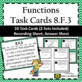 8.F.3 Task Cards, Linear vs. Non-linear Functions