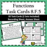 8.F.5 Task Cards, Analyzing and Sketching Graphs of Functions