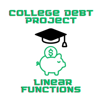 Preview of 8.F & A1.IF Linear Functions: The College Debt Project