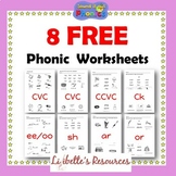 8 FREE Phonic Worksheets