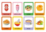 9 Food flashcards - ESL vocabulary