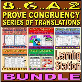 Preview of 8.G.A.2 BUNDLE - Prove Congruency through a series of Transformations