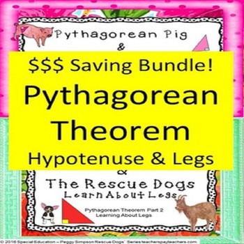 Preview of 8.G.B.6 Pythagorean Theorem Bundle Special Education/ESL