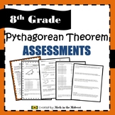 Pythagorean Theorem Assessments (Test & Quiz)