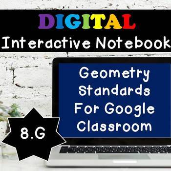 Preview of 8.G Math Interactive Notebook: Geometry Digital Notebook