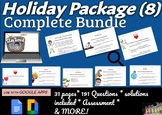 8 Holiday Package - 191 questions/answers - 31 pages
