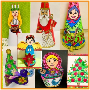 Preview of 8 Holidays Around the World Christmas Crafts Bundle, Rich in Traditions!