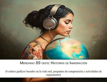 Preview of 8 Immigration Cultural Readings Visual Stories: Historias de Inmigración  