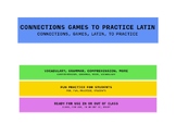 8 Latin 4 x 4 Grammar-Based Grouping / Matching Games (Con