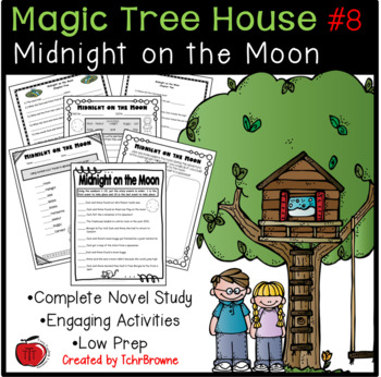 Preview of #8 Magic Tree House- Midnight on the Moon Novel Study