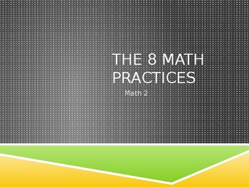 Preview of 8 Math Practices Lesson Plan Bundle!! (PPT, Guided Notes, Homework)