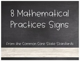 8 Mathematical Practices - Farmhouse Style Posters Signs