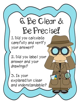 8 Mathematical Practices Posters - Student Friendly by Kara Nelson