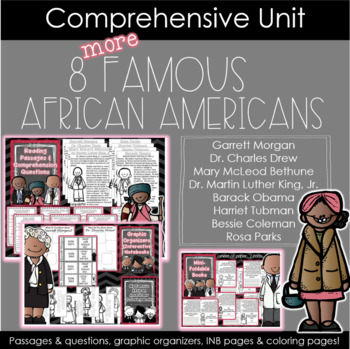 Preview of 8 More Famous African Americans Unit