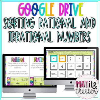 Preview of 8.NS.1 Google Slides Classifying Rational and Irrational Numbers