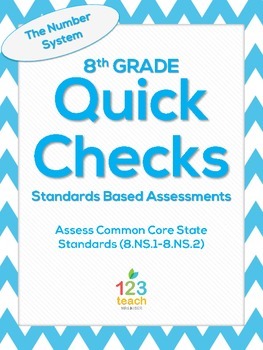 Preview of 8.NS.1 and 8.NS.2 Common Core Quick Check Assessments